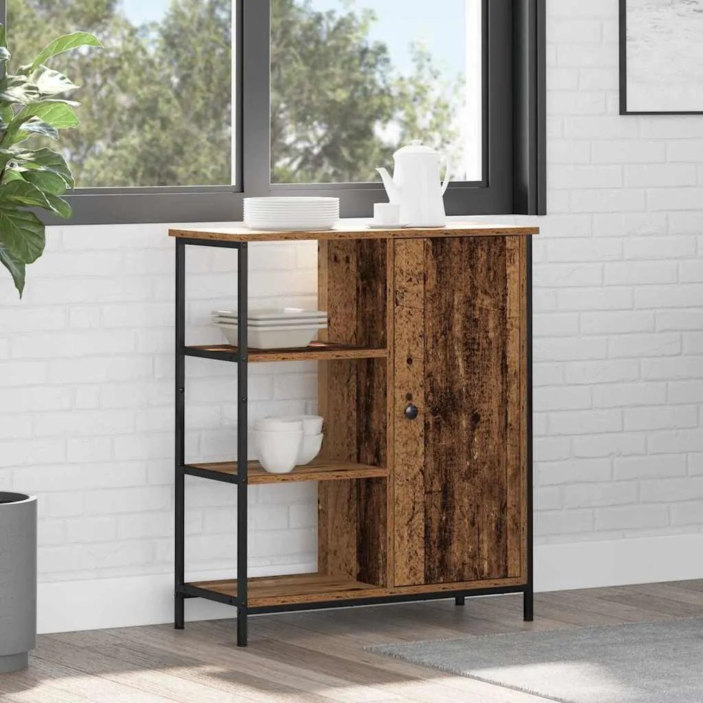 Buffet Madeira Velha 70x30x80 cm Madeira Engenharia
