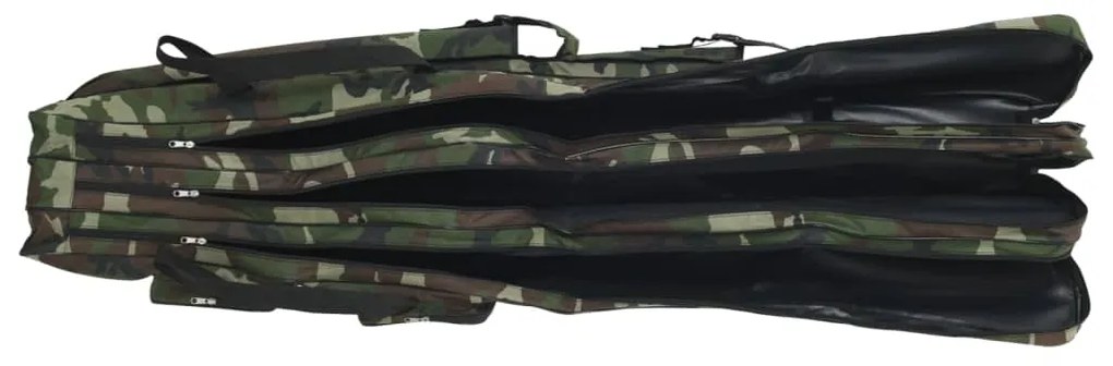 Saco para cana de pesca 150 cm tecido oxford camuflagem verde