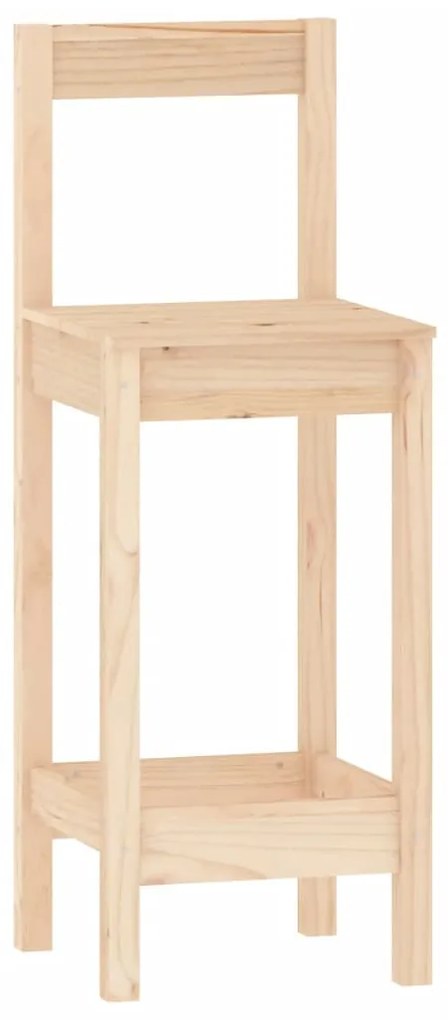 3 pcs conjunto de bar pinho maciço