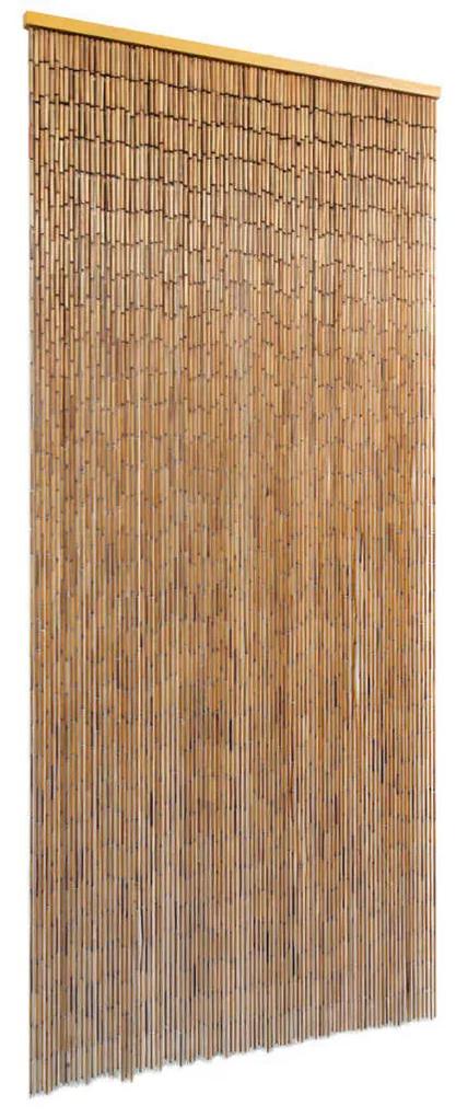 243715 vidaXL Cortina de porta em bambu 90x200 cm