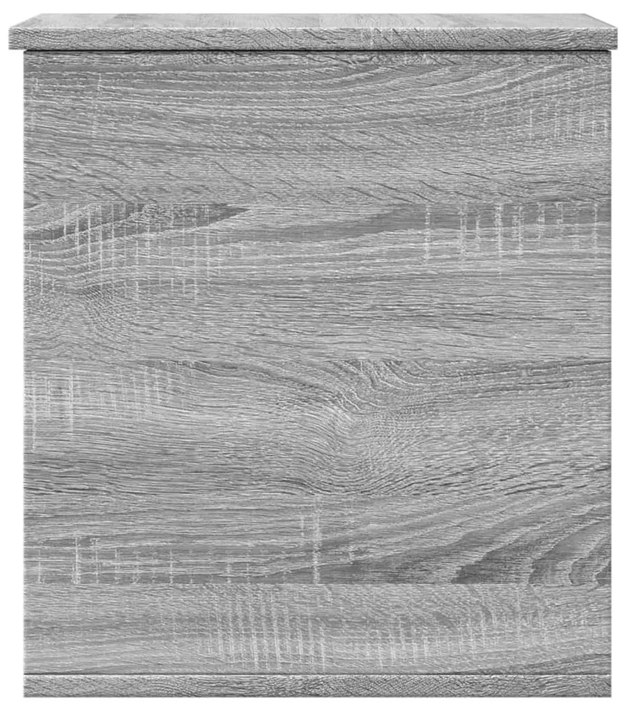 Caixa de arrumação 40x42x46 cm derivados madeira cinza sonoma