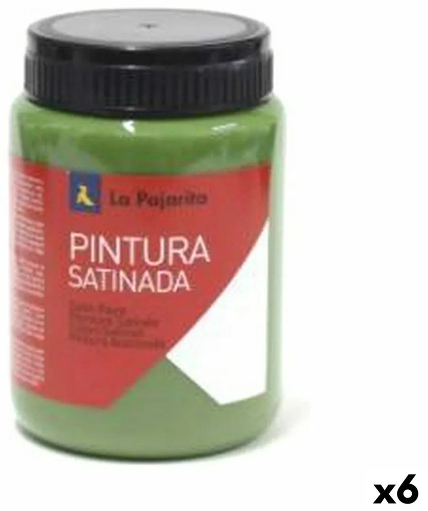 Têmpera La Pajarita Mount L-16 Verde Acetinado Escolar (35 Ml) (6 Unidades)