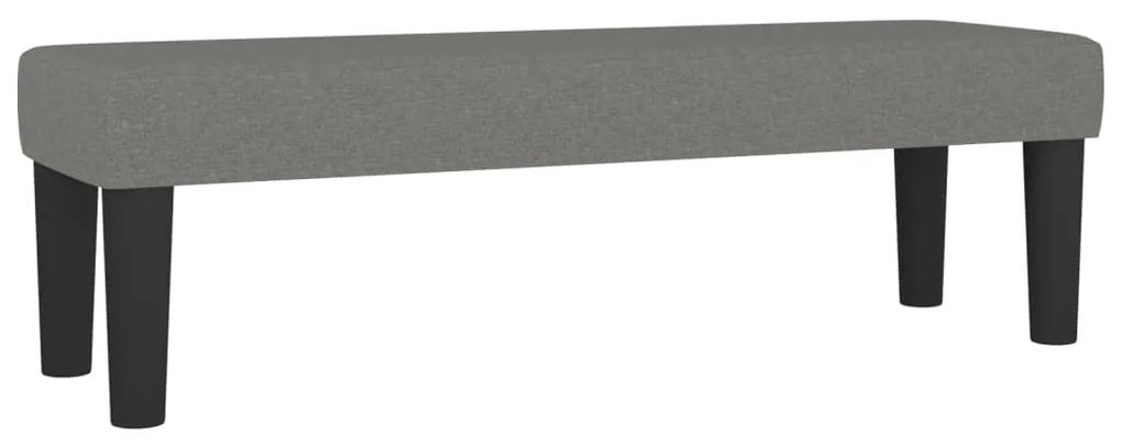 Cama com molas/colchão 160x200 cm tecido cinzento-escuro