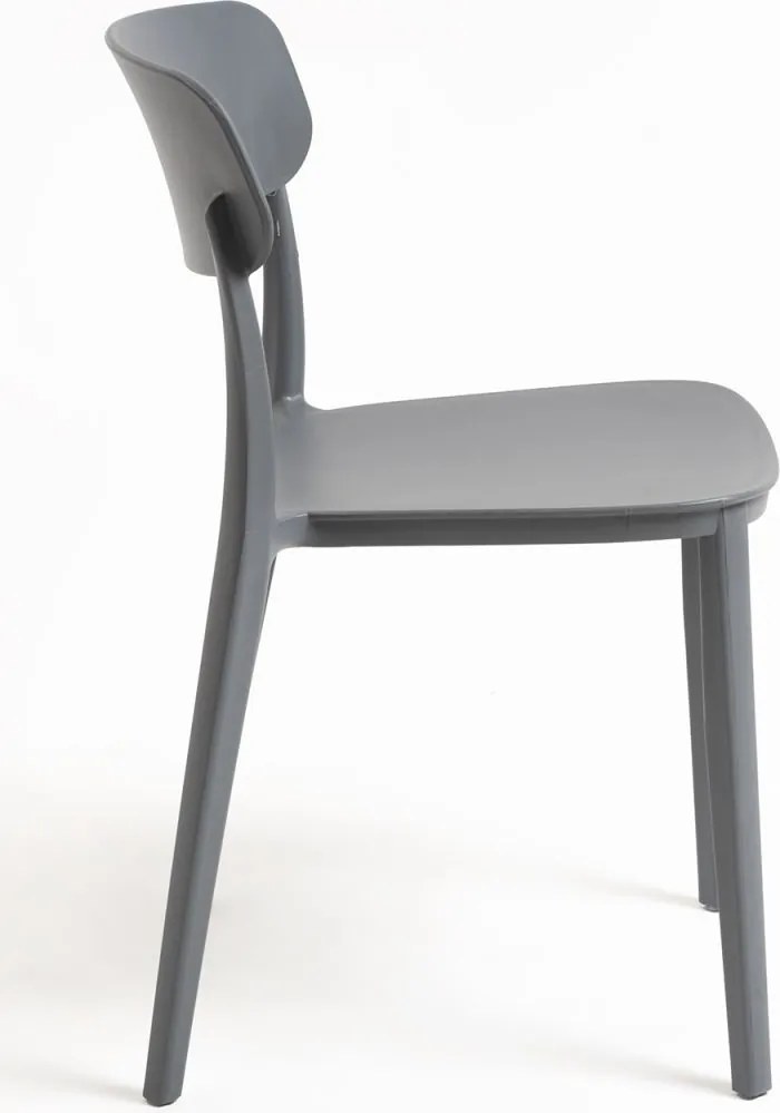 Pack 6 Cadeiras Bri - Cinza escuro