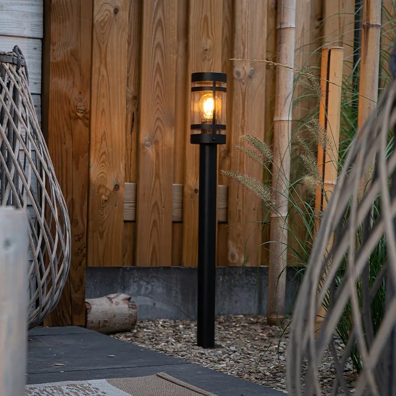 Candeeiro de exterior moderno preto 80 cm IP44 - Gleam