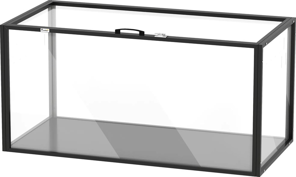 Gaiola para Hamster, 105 x 51 x 51 cm, Vista Panorâmica de 360°, Preto