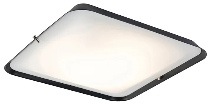 Candeeiro de teto moderno preto 34,5 cm LED - EDOR Moderno