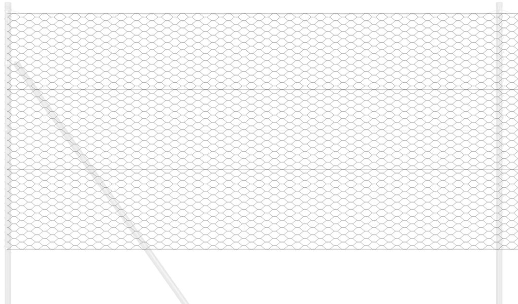 Cerca Hexagonal Cinza 1.4x100 m Aço