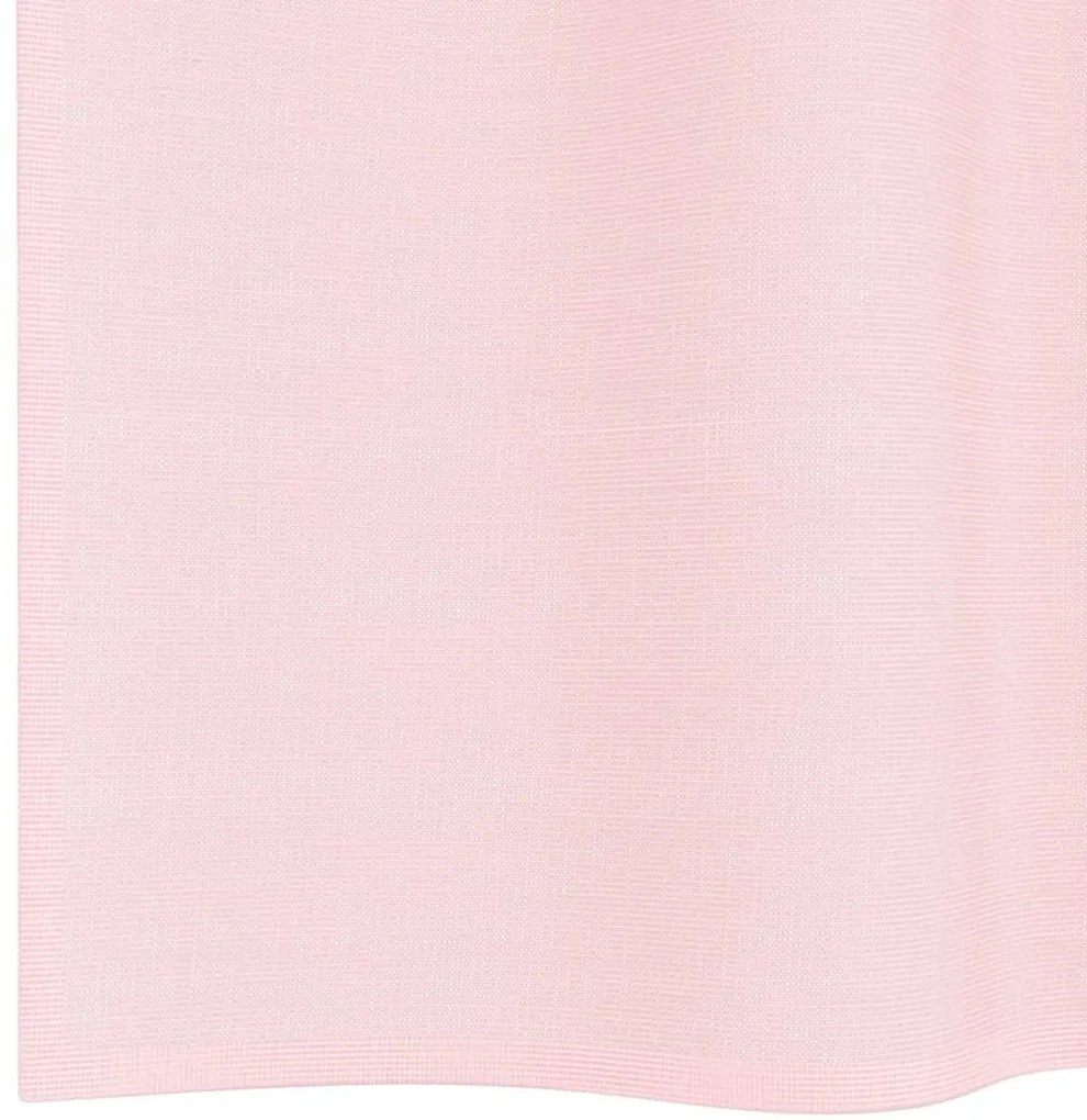 Cortinas de voile com laços 2 pcs rosa-claro 140x260 cm