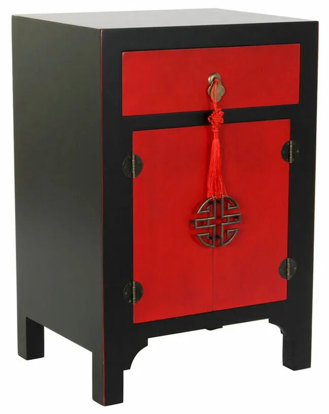Mesa de Cabeceira DKD Home Decor Abeto MDF (45 x 35 x 66 cm)