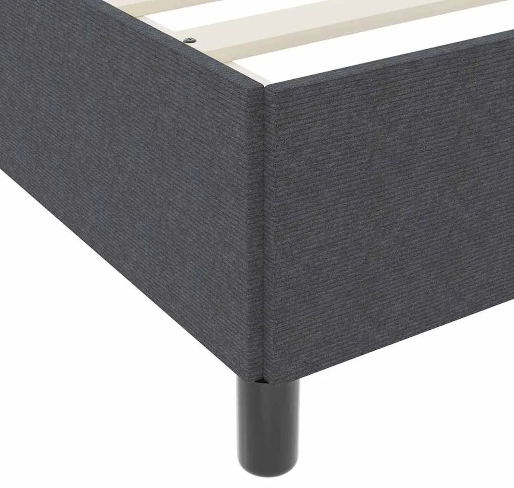 Estrutura da Cama Outros Cinzento escuro 140 x 190 cm
