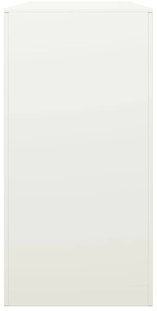 Suporte para lenha 100x40x80 cm aço branco