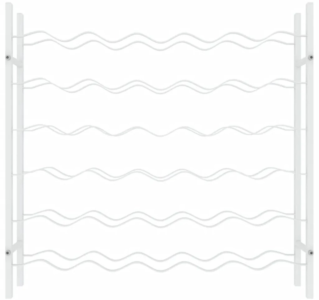 Garrafeira para 36 garrafas metal branco
