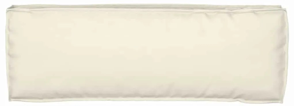 Almofada de Palete para Banco Creme 120 x 40 x 8 cm - Tecido Oxford