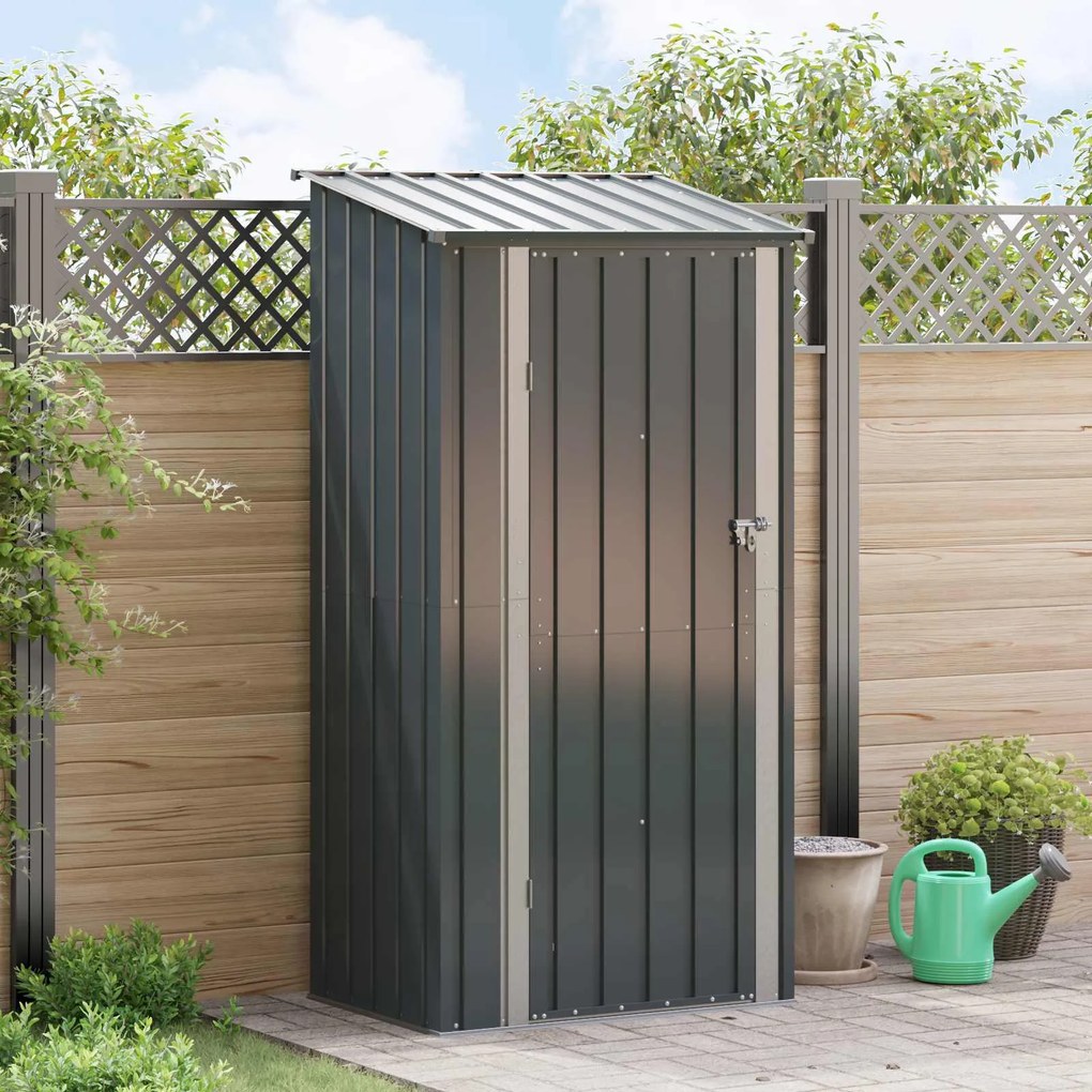 vidaXL Abrigos de jardim Antracite 103 x 74 x 200 cm Metal