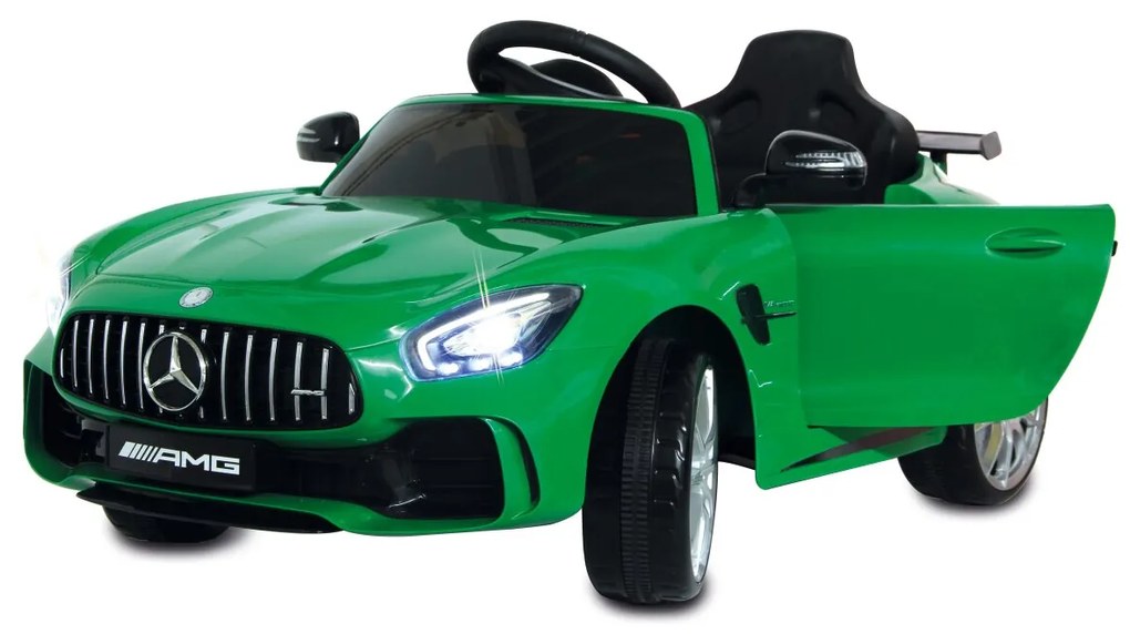 Carro eletrico infantil Mercedes-Benz AMG GT R 2,4G 12V Verde