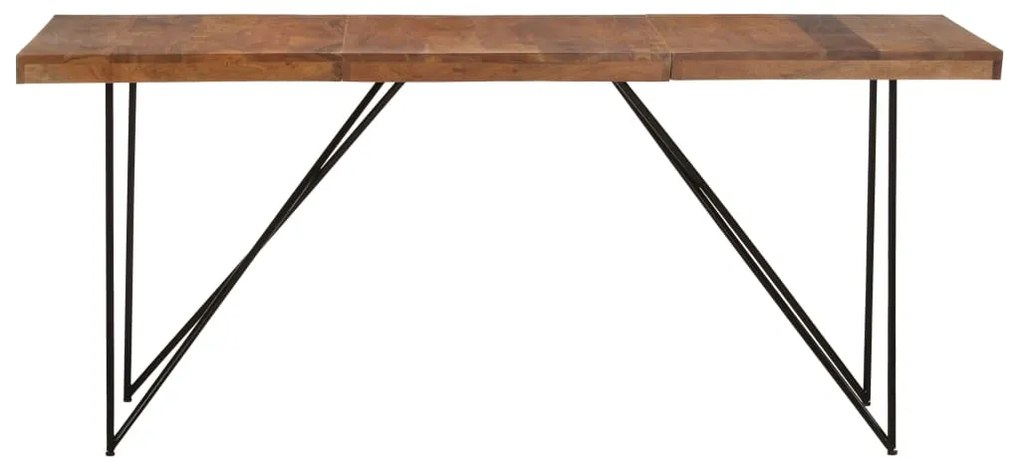 Mesa de jantar 180x90x76 cm madeira de acácia maciça