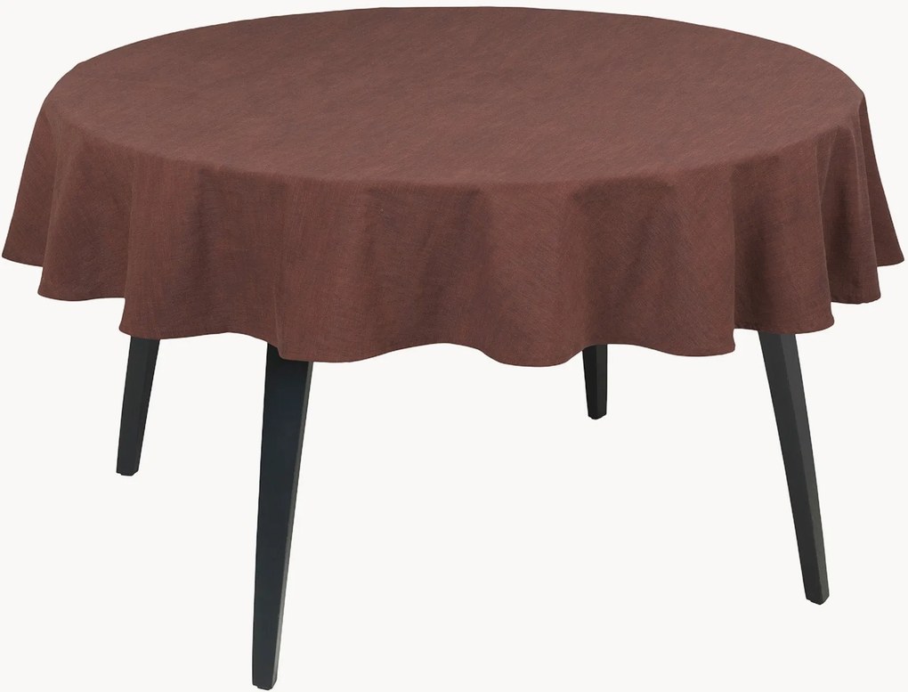 Toalha de mesa redonda em algodão Basic Dug