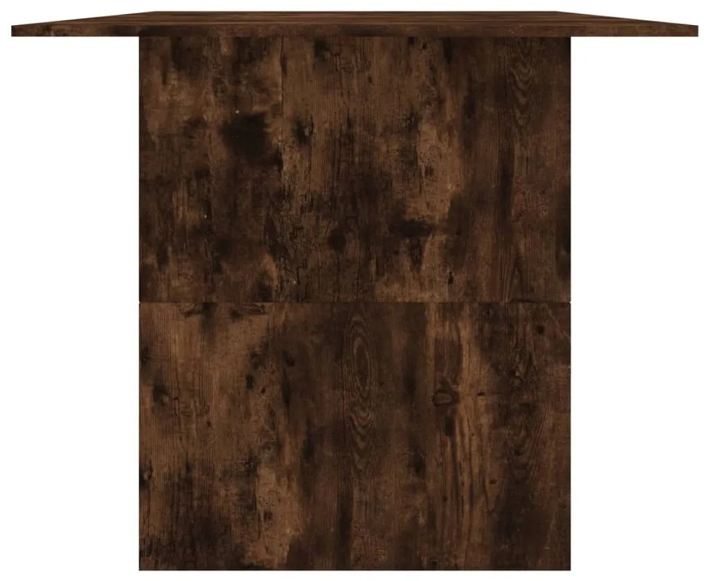 Mesa de jantar 180x90x76 cm derivados madeira carvalho fumado