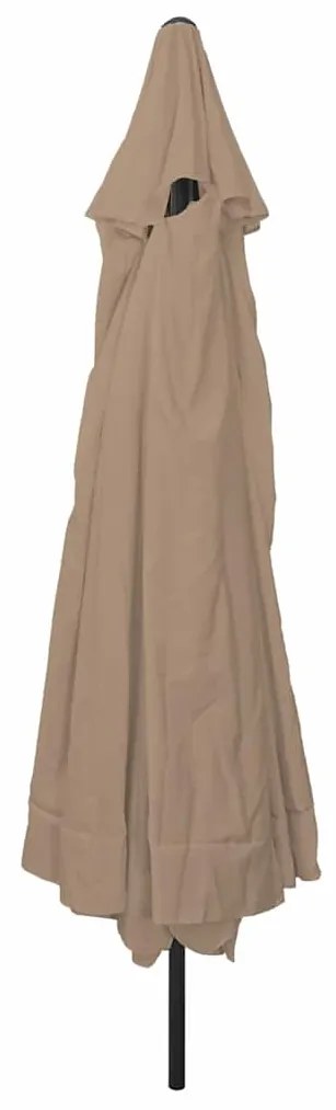 Parasol de Jardim 395 x 245 cm Taupe