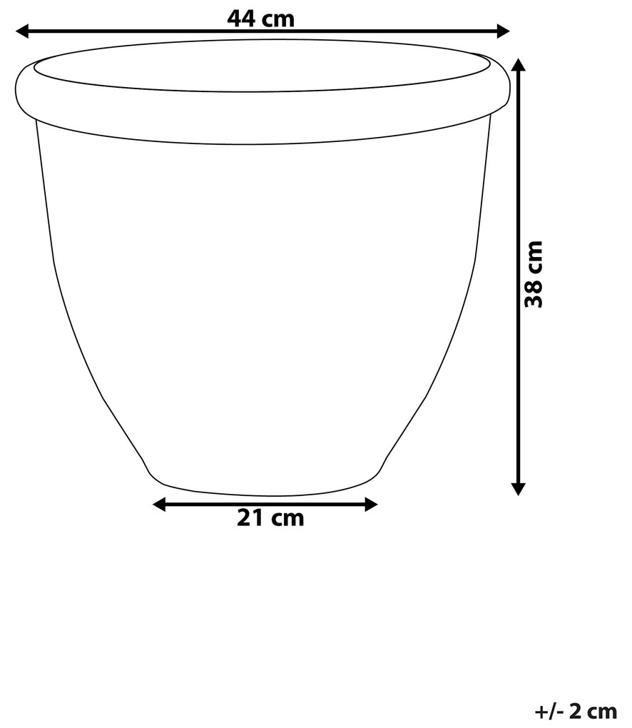 Vaso decorativo castanho ⌀ 44 cm TESALIA Beliani