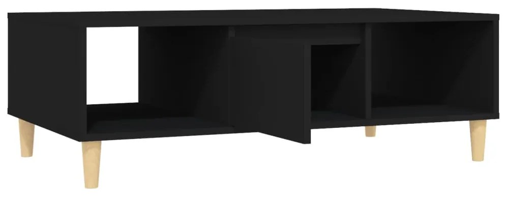 Mesa de centro 103,5x60x35 cm contraplacado preto