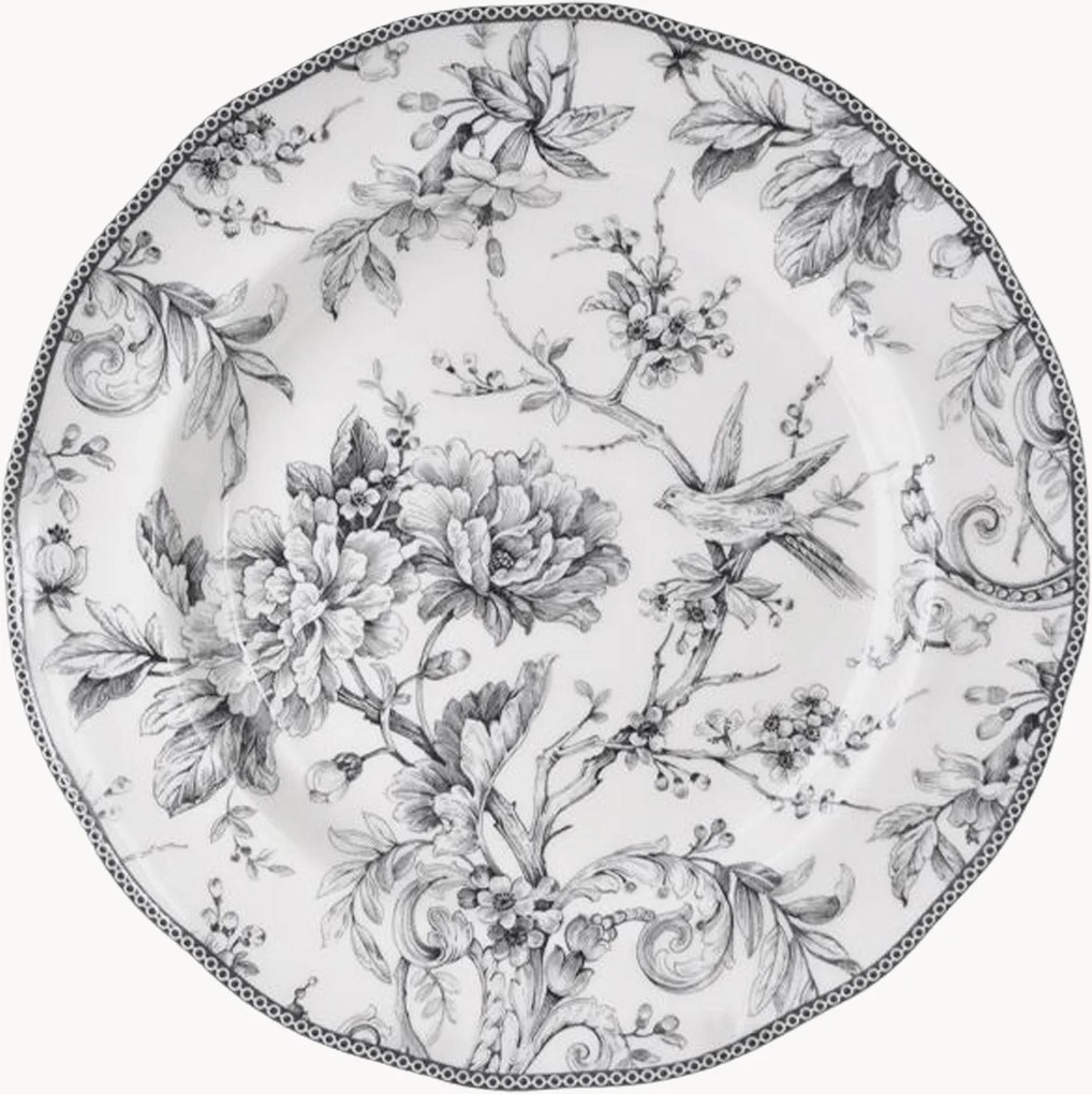 Pratos de fruta em porcelana Mayfair, conjunto de 6