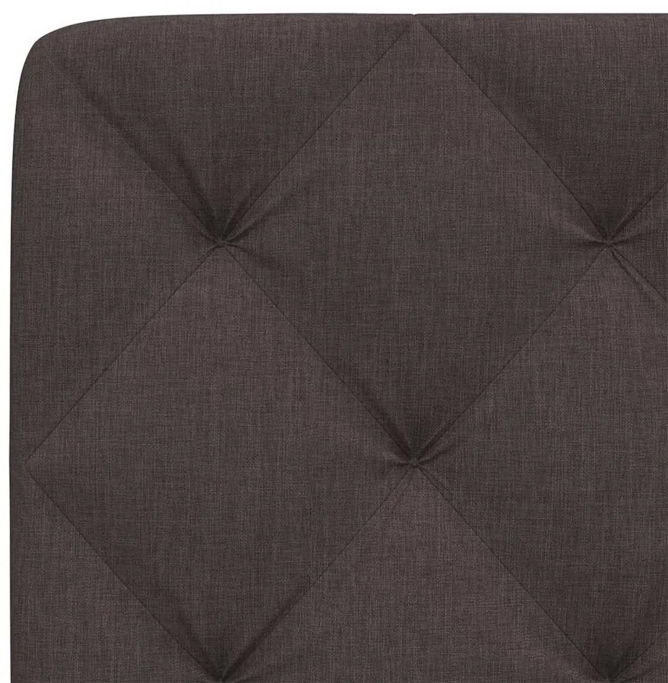 Almofadão de cabeceira 90 cm tecido castanho-escuro