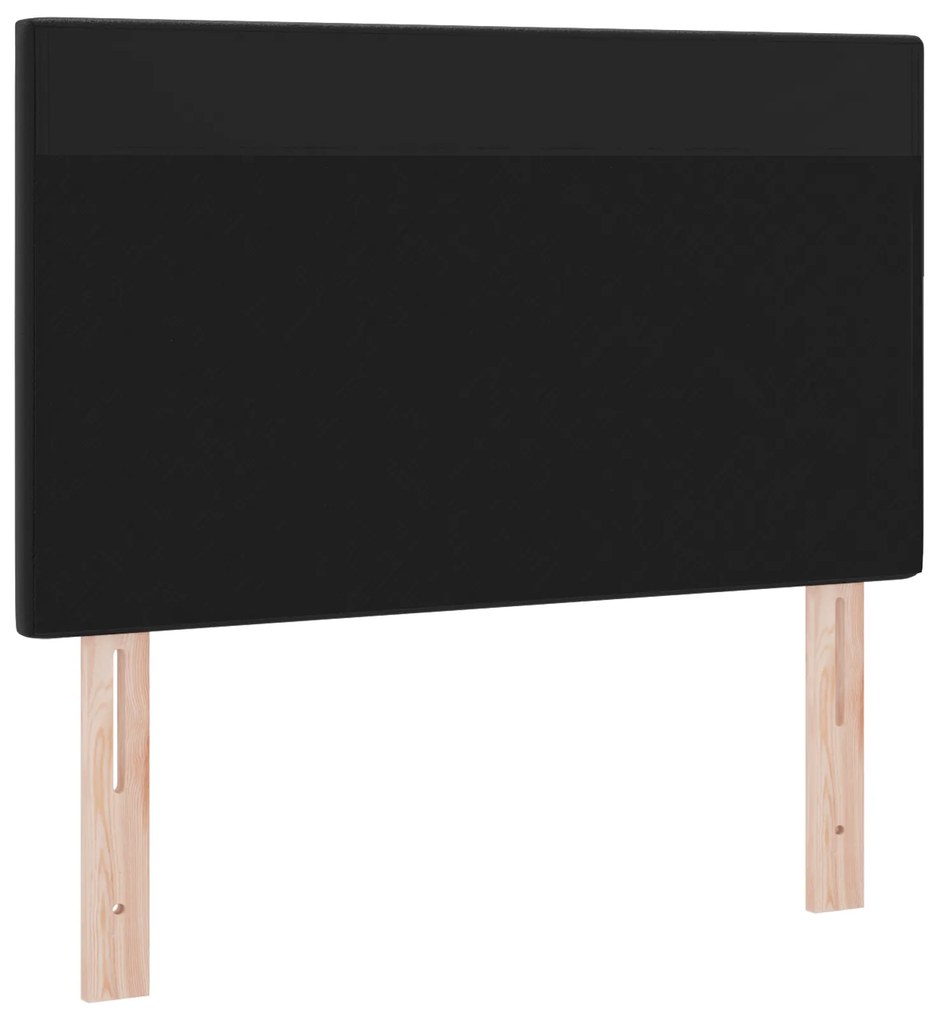 Cabeceira vidaXL Design Liso Preto 90 cm Couro Sintético
