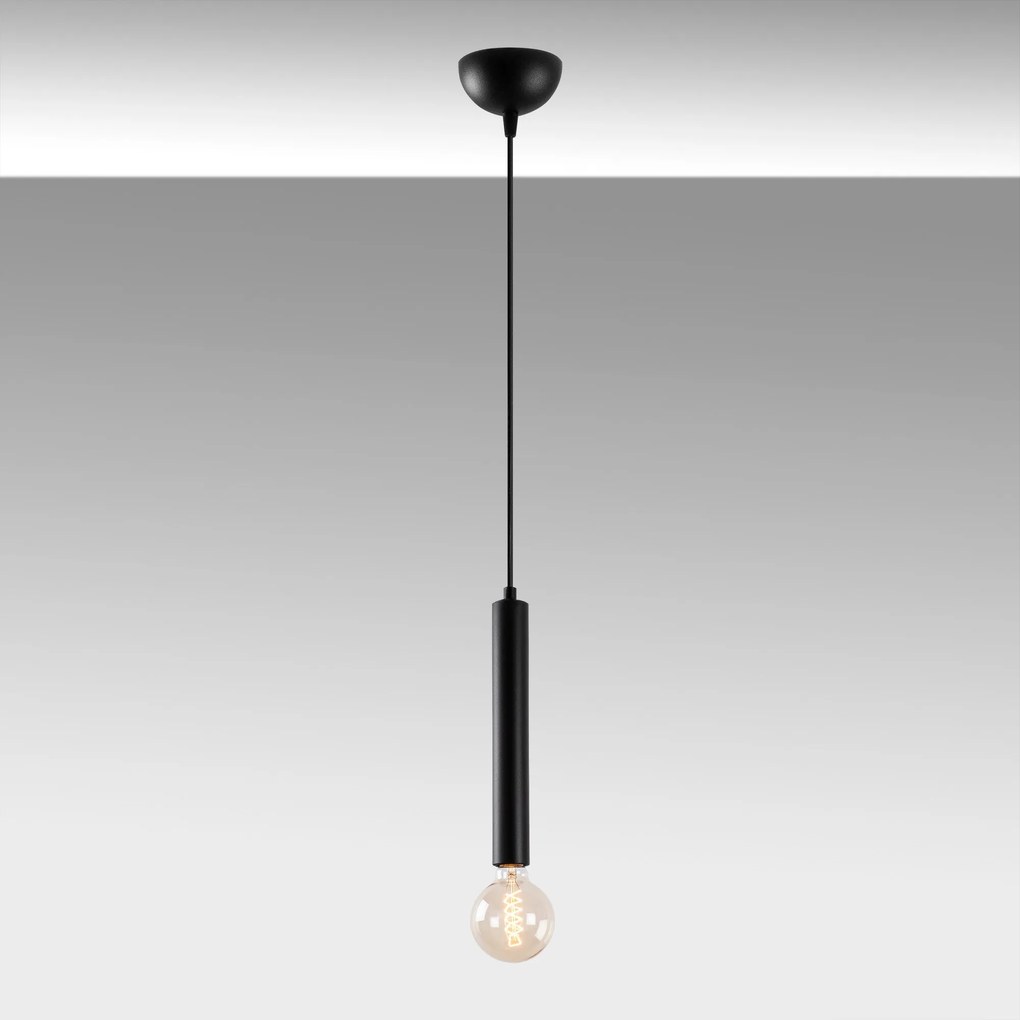 Candeeiro Suspenso Tempo – Preto – 4 x 4 cm