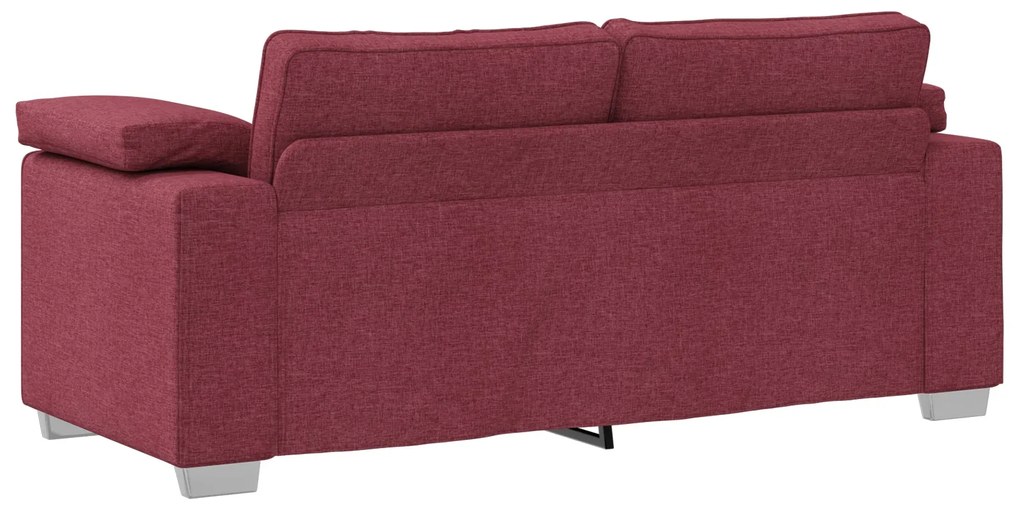 Sofá Loveseat Vermelho Vinho 140 cm Tecido