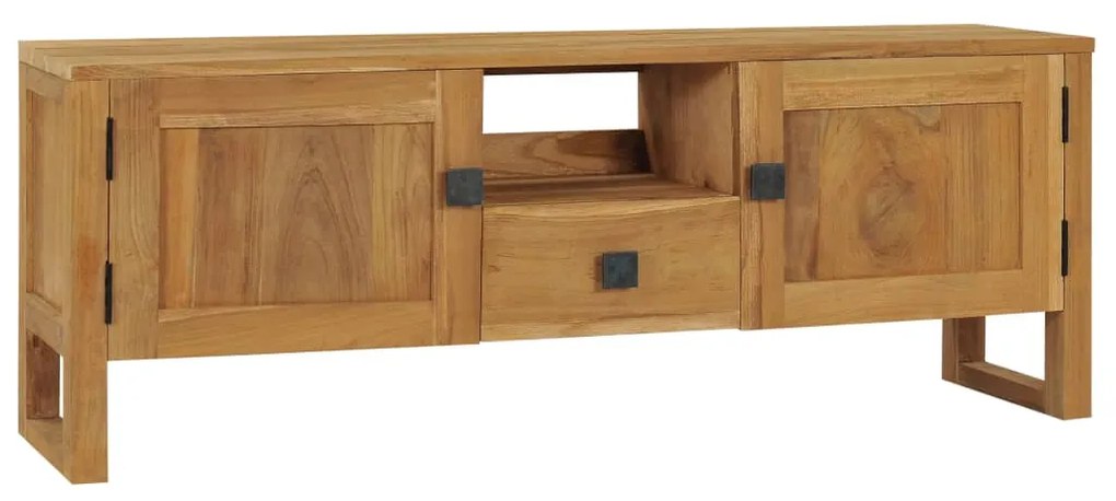 vidaXL Móvel de TV 120x32x45 cm madeira de teca maciça