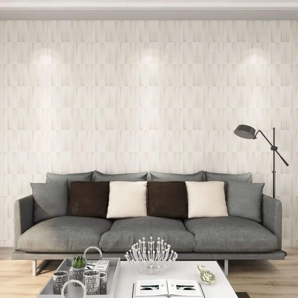 vidaXL Painéis de parede 3D 24 pcs 0,5x0,5 m 6m²