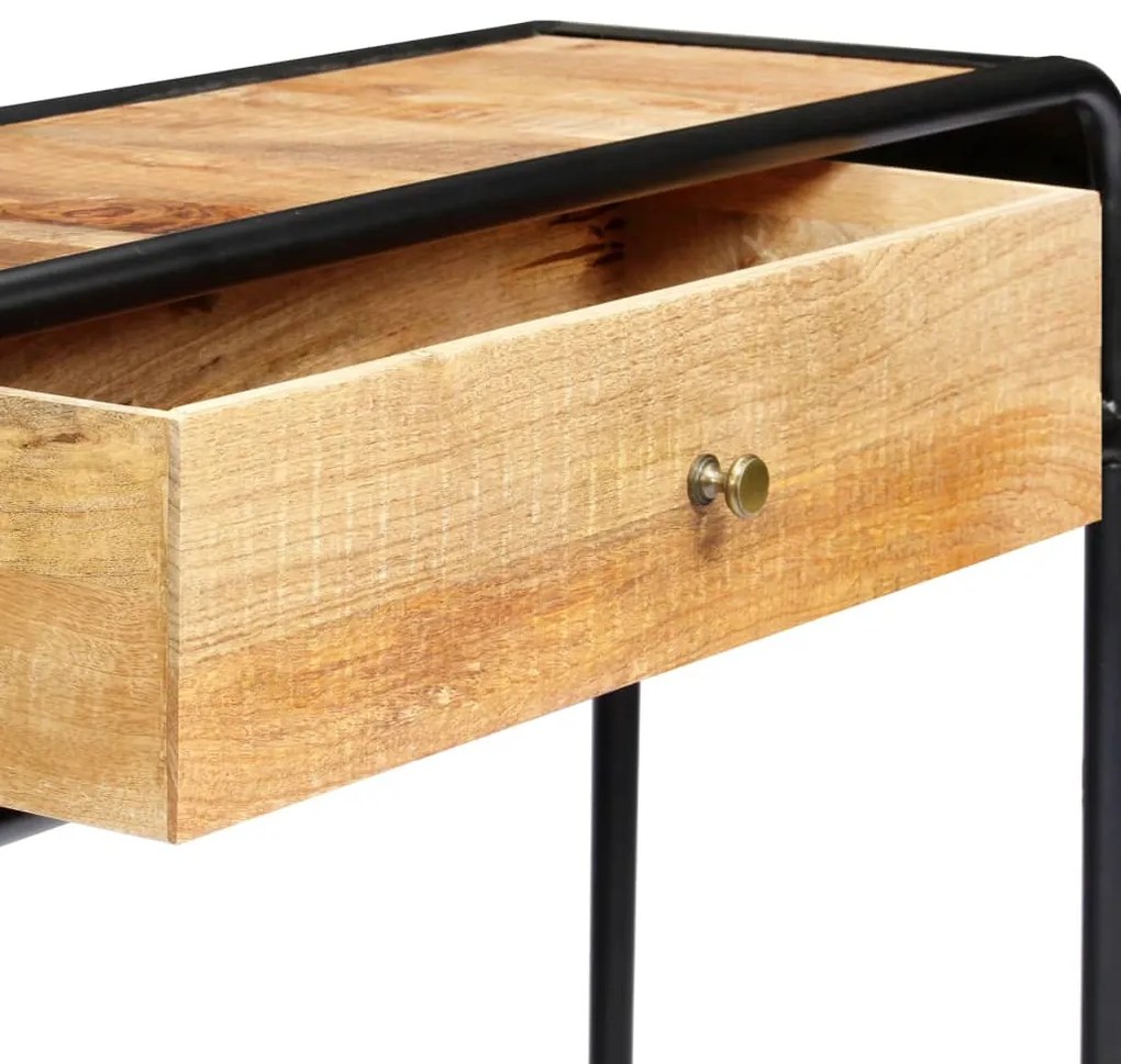 Mesa consola 118x30x75 cm madeira de mangueira maciça