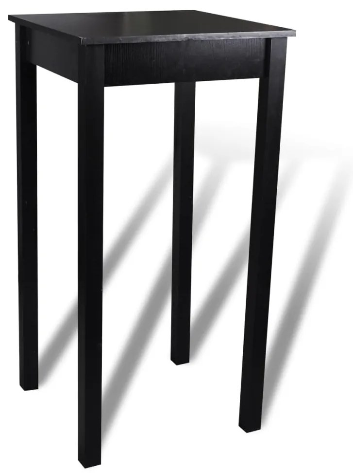 Mesa de bar com 2 cadeiras de bar, preto
