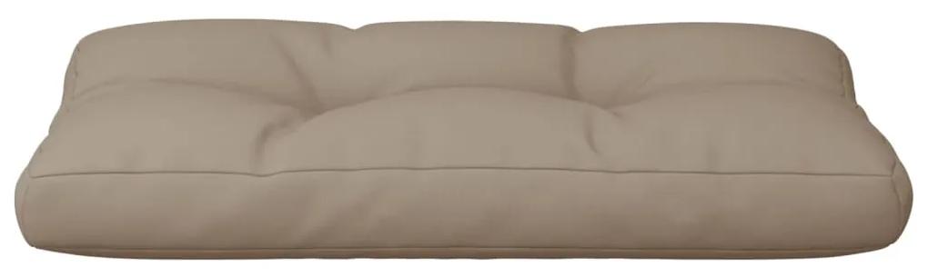 Almofadão para sofá de paletes tecido cinza-acastanhado