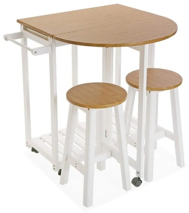 Conjunto de mesa com 2 cadeiras Abatível (39,5 x 84 x 86 cm)