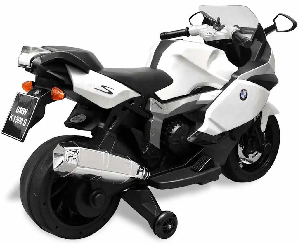 Motocicleta eléctrica BMW 283 para crianças- branca 6V