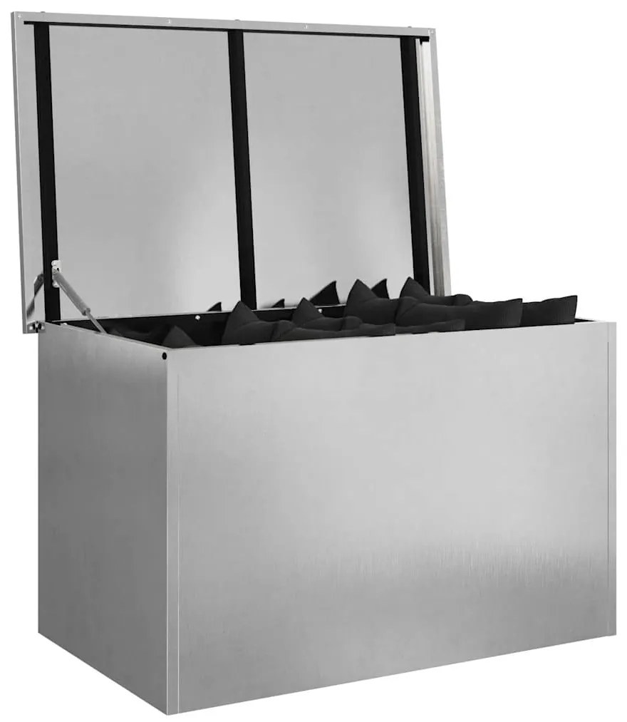 Caixa de Armazenamento Externa Prateado 80 x 50.5 x 50 cm