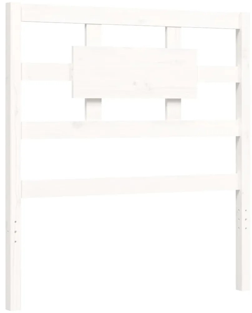 Estrutura de cama com cabeceira 90x200 cm madeira maciça