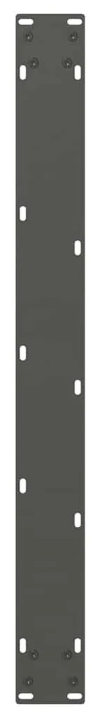 Pés para mesa de jantar em V, 2 peças, antracite, 70x(72-73,3) cm, aço