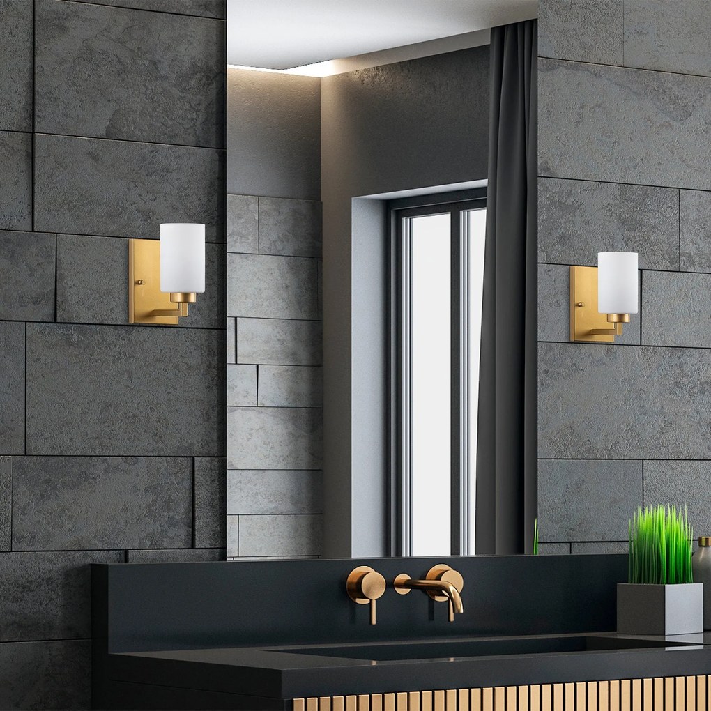 Aplique de Parede Hania – Dourado – 10 x 19 x 23 cm