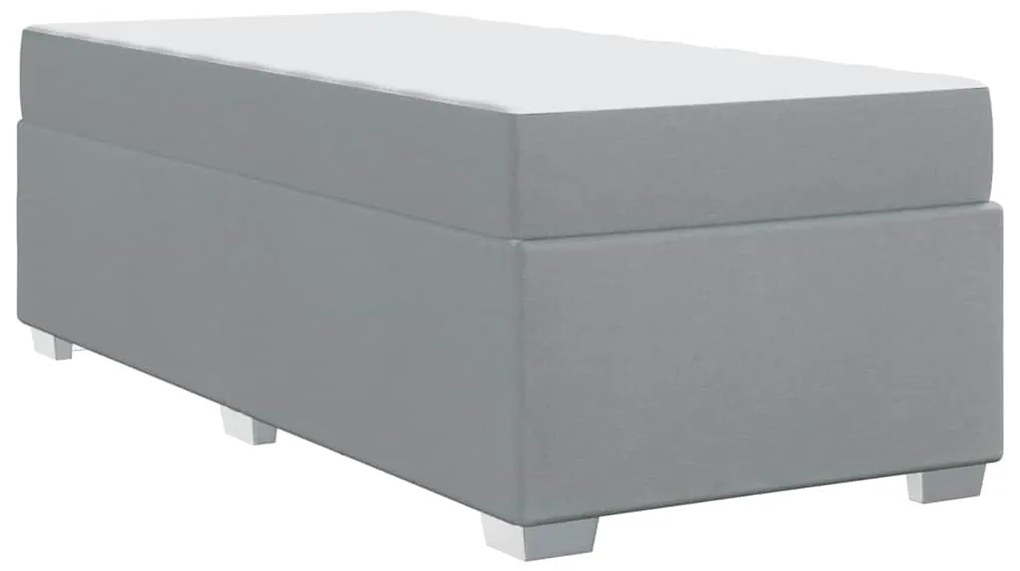 Estrutura da Cama Outros Cinzento-claro 90 x 190 cm tecido