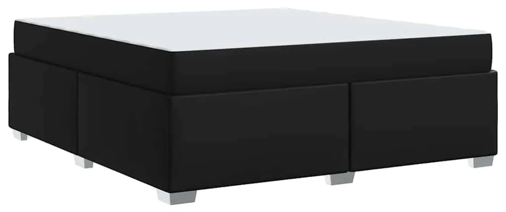Estrutura da Cama Outros Preto 200 x 200 cm Couro sintético
