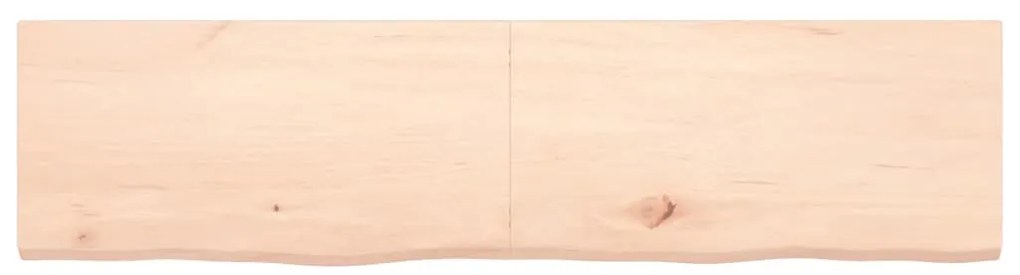 Prateleira de parede 160x40x(2-4)cm carvalho maciço não tratado