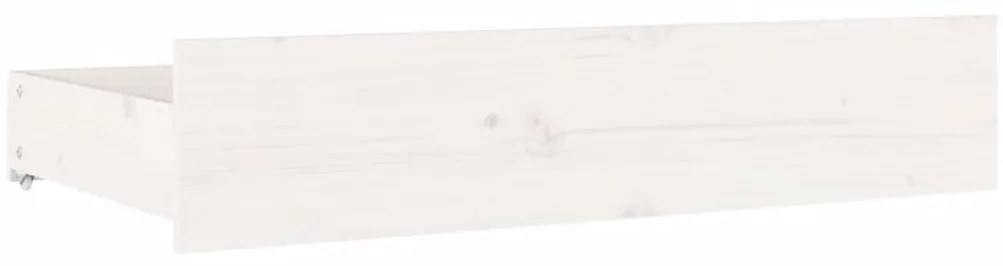 Estrutura de cama com gavetas 140x200 cm branco