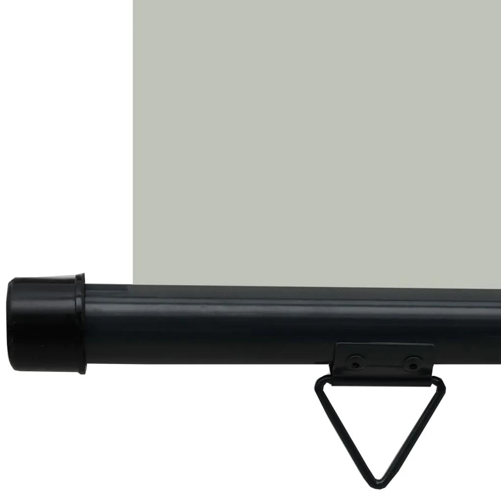 Toldo lateral para varanda 100x250 cm cinzento