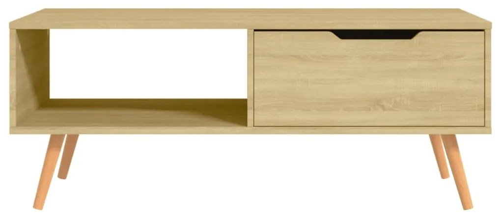Mesa de centro 100x49,5x43 cm derivados madeira carvalho sonoma