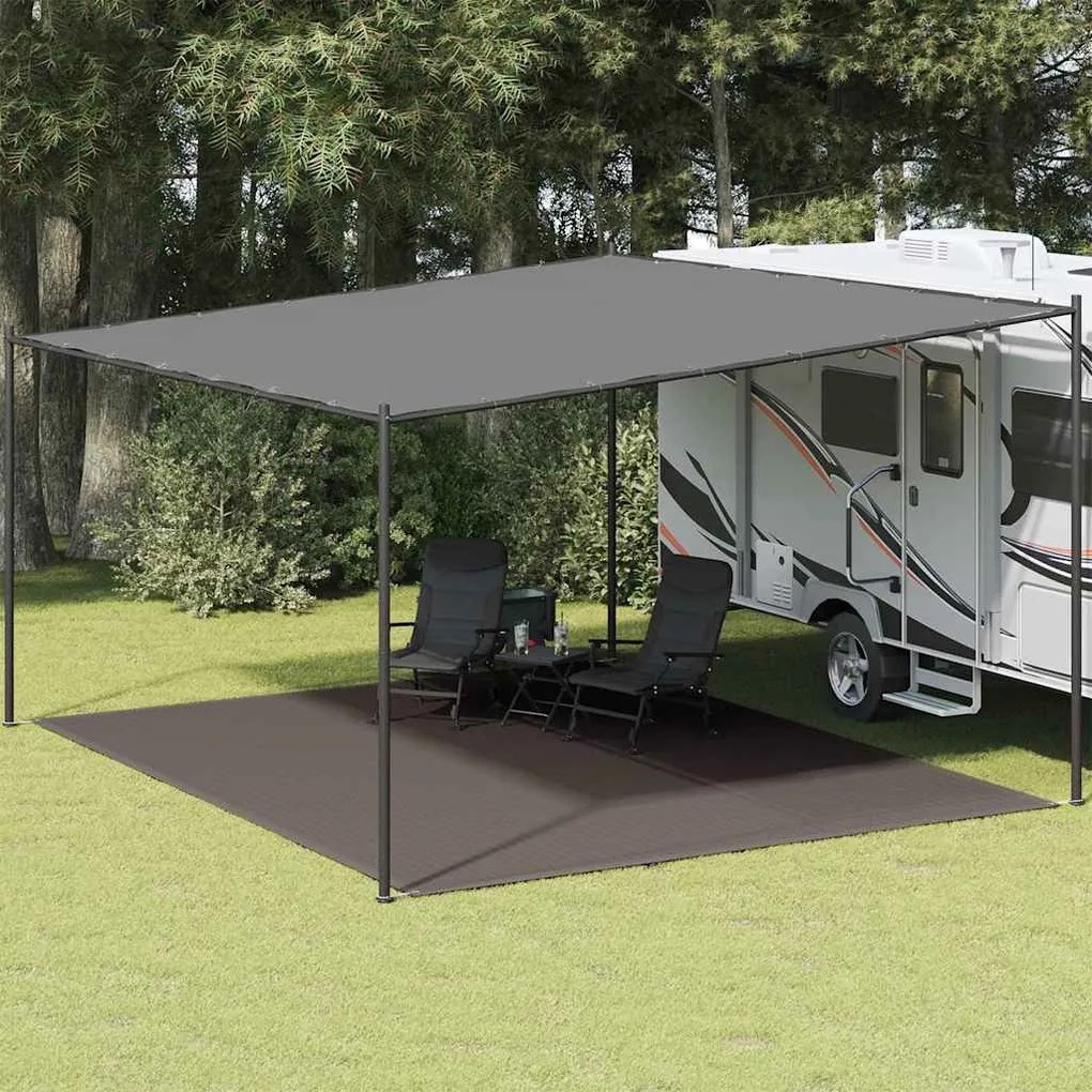 vidaXL Tapete de campismo para tenda 400x500 cm antracite