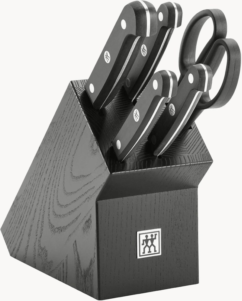 Conjunto de facas com bloco Gourmet, conjunto de 6